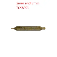 2 мм и 3 мм Спиральные канавки титанизации центр дрель. Высокоскоростное стальное сверло для вертикальный ключ машины