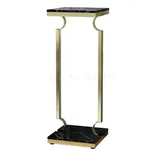 Light luxury modern display flower stand indoor flower several living room decoration wrought iron flower shelf Nordic marble