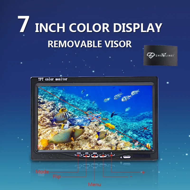 Erchang DV3524 1000TVL Рыболокаторы Камера видеорегистратор с 8 г карты Водонепроницаемый