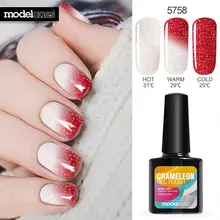 Modelones 10ML Temperature Change Color Thermal Gel Polish UV Led Nail Gel Polish Soak off UV Gel Nail Polish Chameleon Varnish