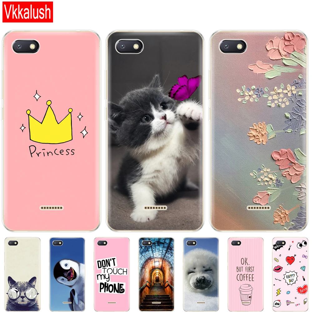 

Silicon Case For Xiaomi Redmi 6a Case Full Protection Soft TPU Back Phone Cover For Xiaomi Redmi 6 A Bumper Redmi6a Coque