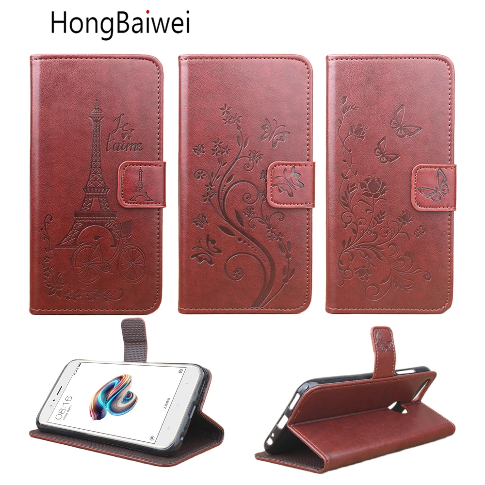 

HongBaiwei for Xiaomi Mi5X Wallet Case Fashion Embossed Flip Leather Cover Case for Xiaomi Mi 5X Magnetic Shell for Xiaomi Mi A1
