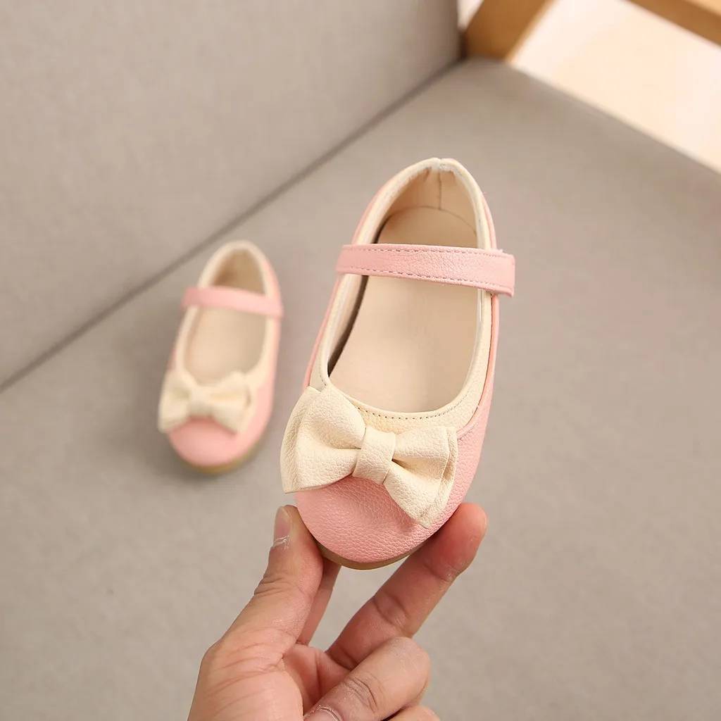 Летняя обувь для девочек Детская Милая танцевальная обувь принцессы с бантиком для девочек повседневная обувь с бантиком для маленькой леди
