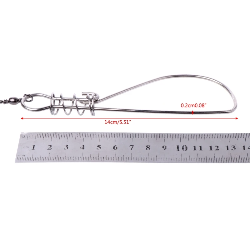 Портативный из нержавеющей стали ремень живой рыбалки замок Пряжка снасти Стрингер инструменты 5 м
