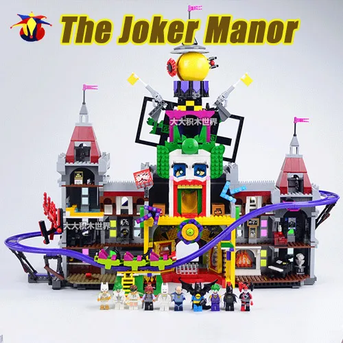 

Hot-sale 3857Pcs Super Hero Series The Joker`s Manor Castle Set Building Blocks Bricks Compatible With Legoings Super Hero