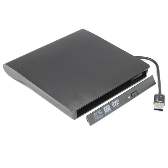 External DVD Rom Case USB 3.0 to 12.7mm SATA Enclosure for CD DVD RW