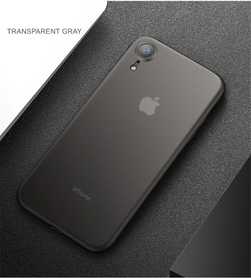 Ультратонкий матовый прозрачный PP чехол для телефона iPhone 7 X XS XR XS Max 0,4 мм Тонкий задний Чехол для iPhone 6 6s 7 8 Plus 5 5S SE 9