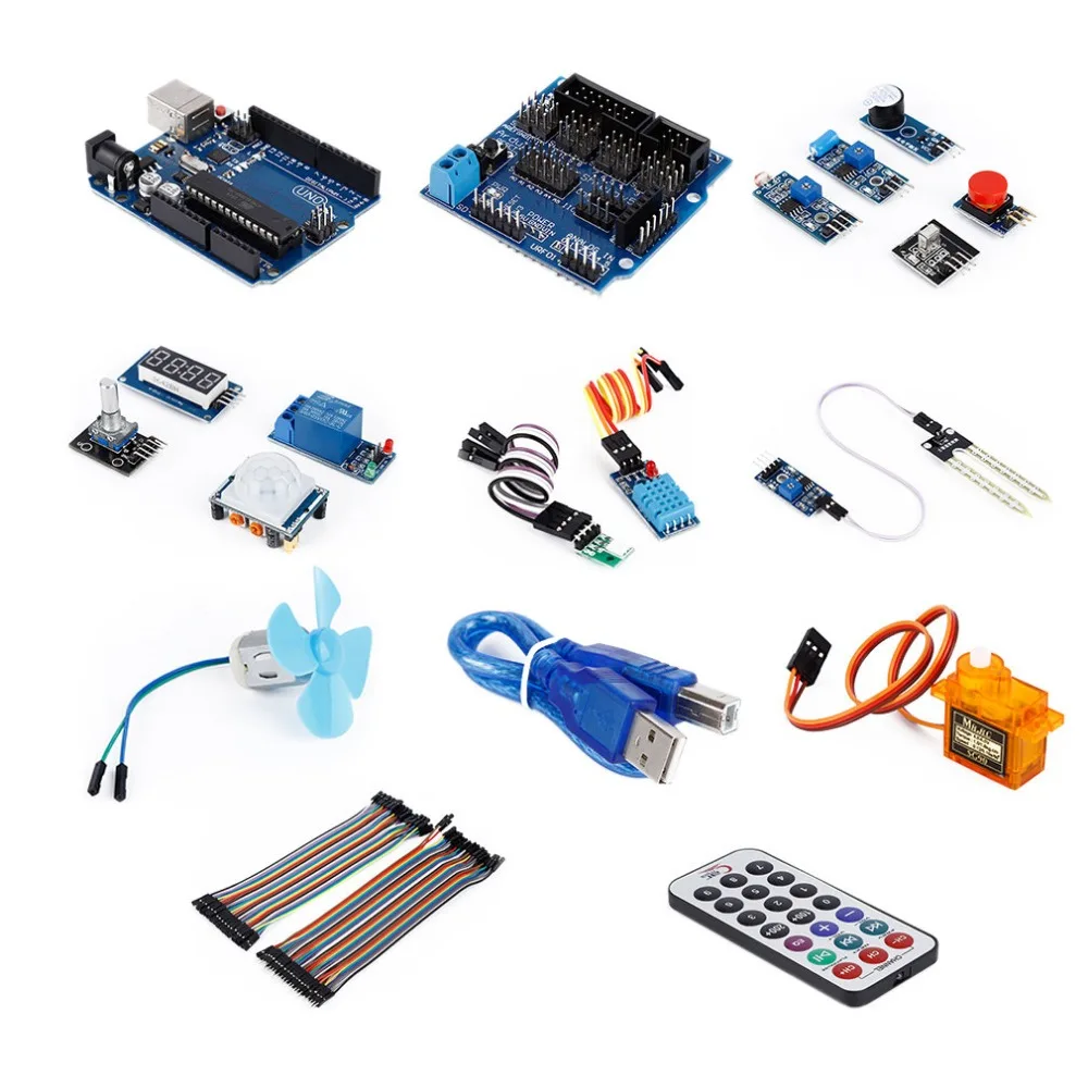 

OCDAY 20 in 1 Ultimate Smart Home Robot Electronic Starter Kit for Beginners