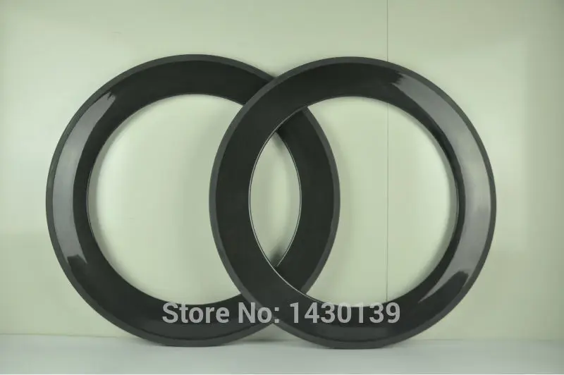 

1Pair New 700C 88mm clincher rim Road bike 3K/ UD/ 12K full carbon fibre bicycle wheels rim 20.5/ 23/ 25mm width Free shipping