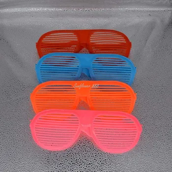 

Cute Big Shutter Blind Retro Glasses Rave Shades Eye Glasses Fancy Dress Party wedding birthday home decor