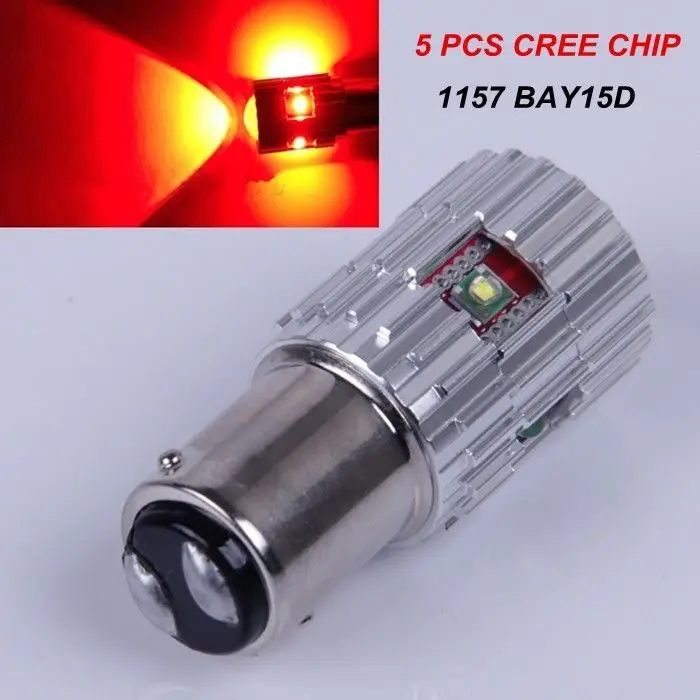 Par 380 P21/5W BAY15D 1157 Красный 21 SMD светодиодный стоп-светильник стоп-сигнал лампы чип Cree