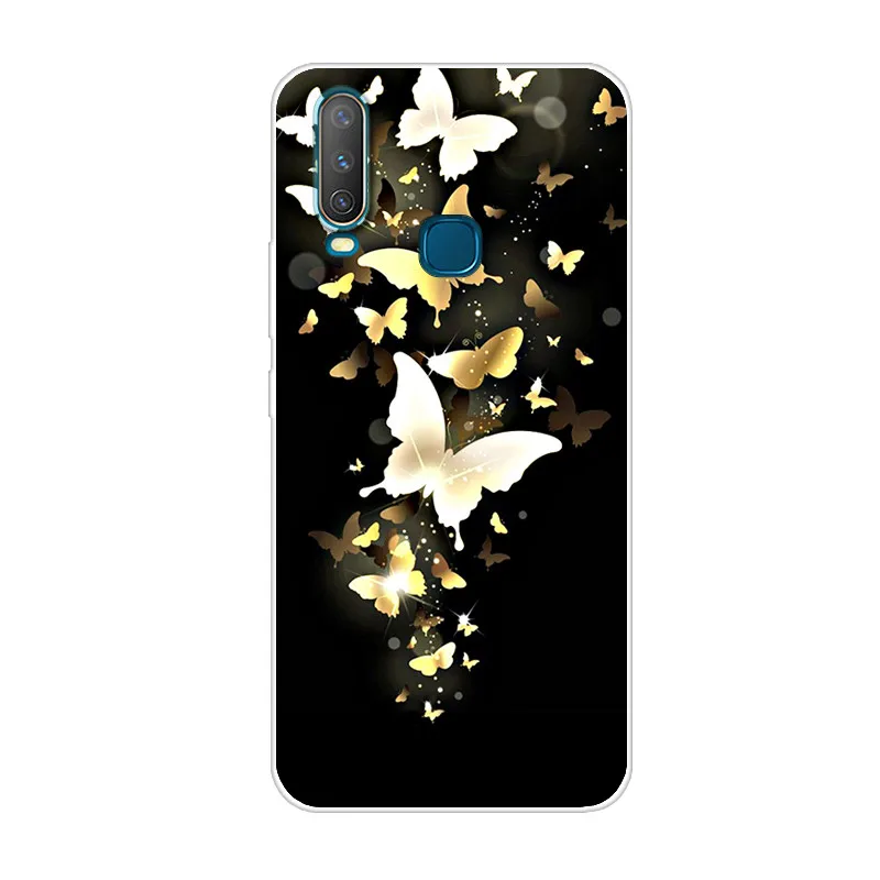 Милый чехол Vivo Y17 из мягкого силикона ТПУ мультяшный для телефона Y15 Y12 2019 VivoY17 Y 17 12