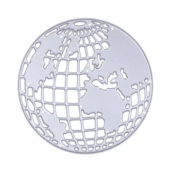 

Scrapbooking Metal Cutting Dies Earth Globe DIY Photo Album Decorative Embossing Stencils Card Template New Arrival