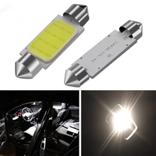 Car styling 31mm/36mm/39mm 12V Festoon LED Car Bulb Parking CANBUS C5W COB LED SIZE Interior White SMD Bulb Reading lights