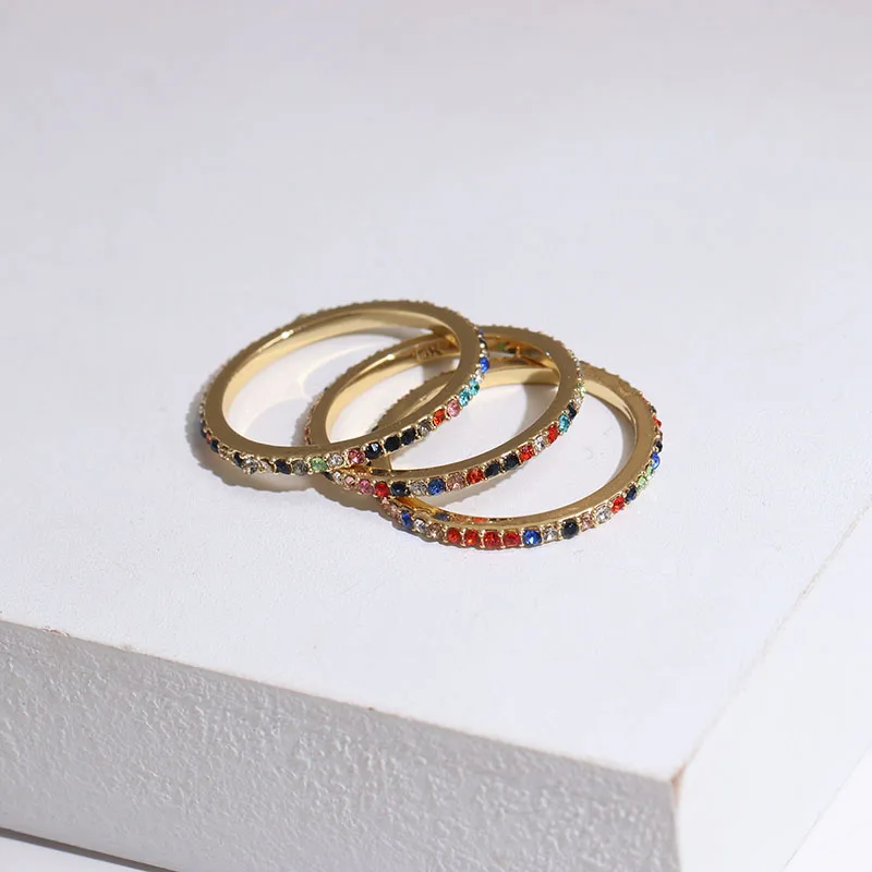 Высококачественное классическое разноцветное обручальное кольцо с кубическим цирконием для женщин и мужчин, Серебряное Золотое кольцо с австрийским кристаллом, кольцо с фианитом