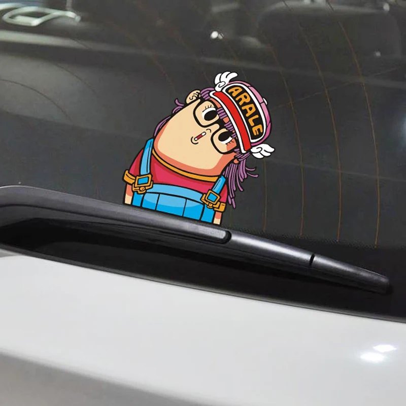 

OFF-PRICE car sticker Arale Twisted His Neck Sticker Personalized Styling for BMW Volkswagen Toyota Audi Peugeot Ford Chevrolet
