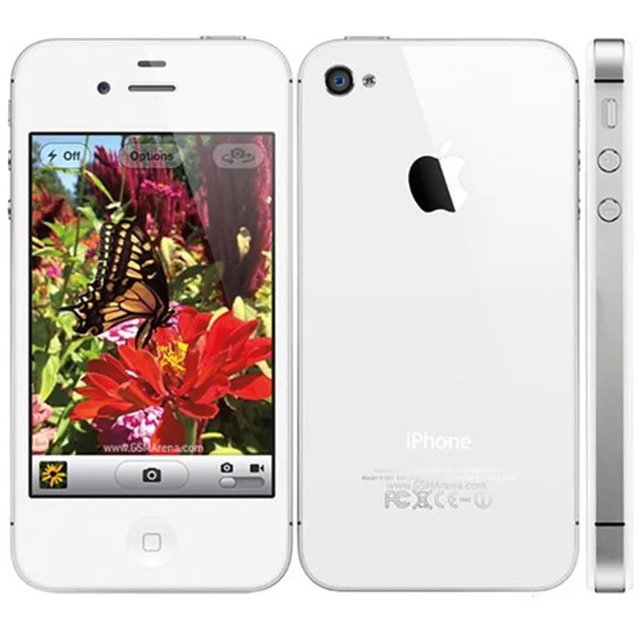 Бесплатный подарок! Apple iphone 4S, заводской разблокированный 8 ГБ/16 ГБ/32 ГБ/64 Гб мобильный телефон 3g GSM Wi-Fi gps 8MP 3,5 ''экран iOS б/у