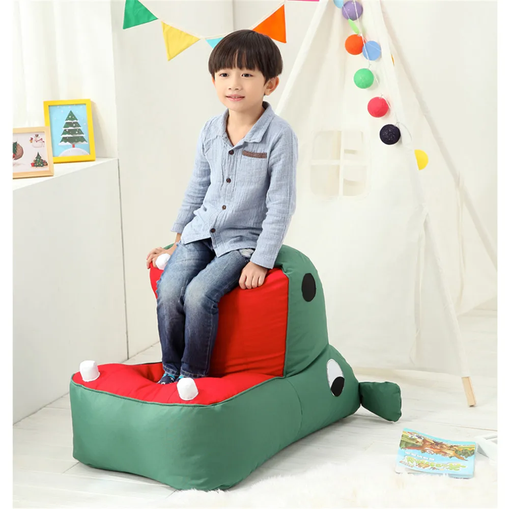 Fancytrader Plush Hippo Chair Sofa Doll Big Mouth Hippo Animals Beanbag Toys for Children Gift Home Decoration 11