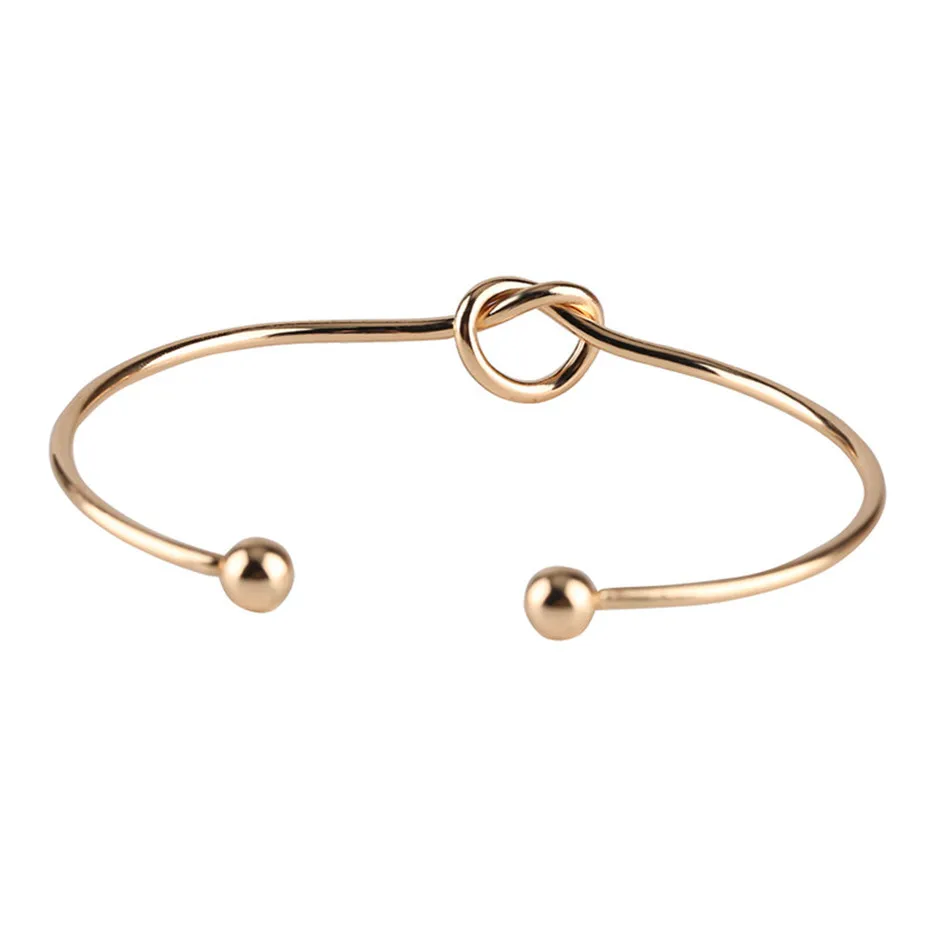 Trendy Exquisite Heart-shaped Bracelet Half Open Black RoseGold Silver Womens Fashion Jewelry Bangles  (22)