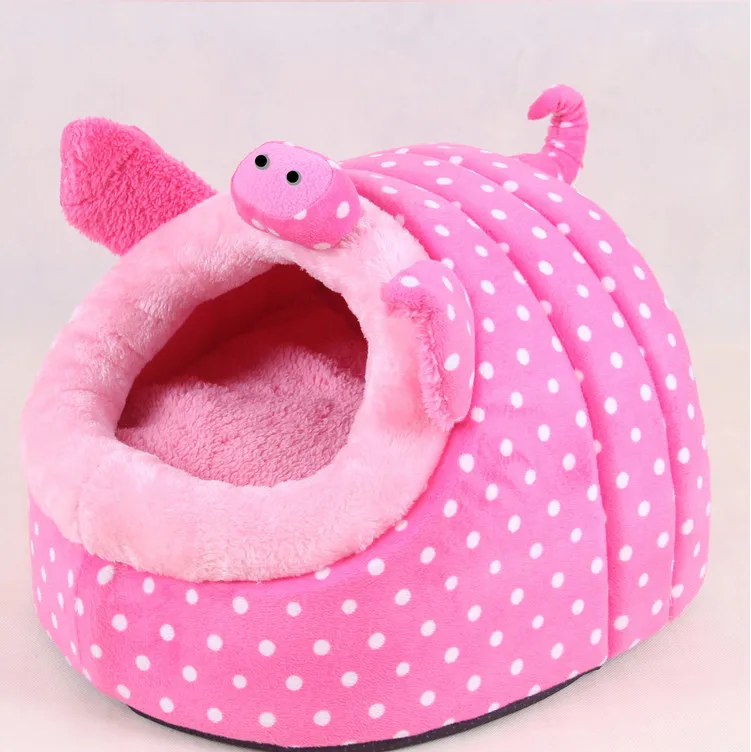 

High quality Pet House Small Medium Dog Cat Cave Sleeping Bed Winter Warm Plush Nest Puppy Kennel Travel Foldable Dropshipping
