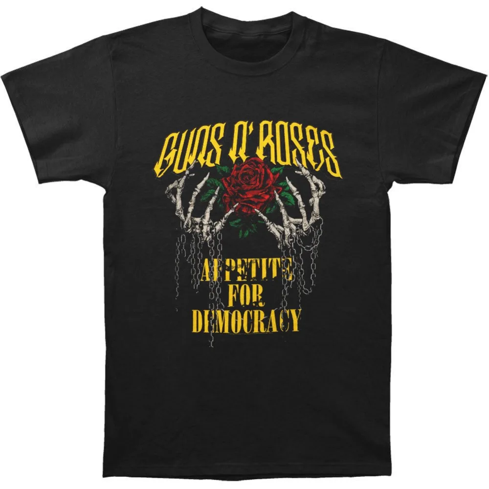 

2018 New Summer Men Hot Sale Fashion Guns N Roses Men'S Hands Chains 2012 Tour T Shirt Size S To 3Xl Cotton Men T Shirt S