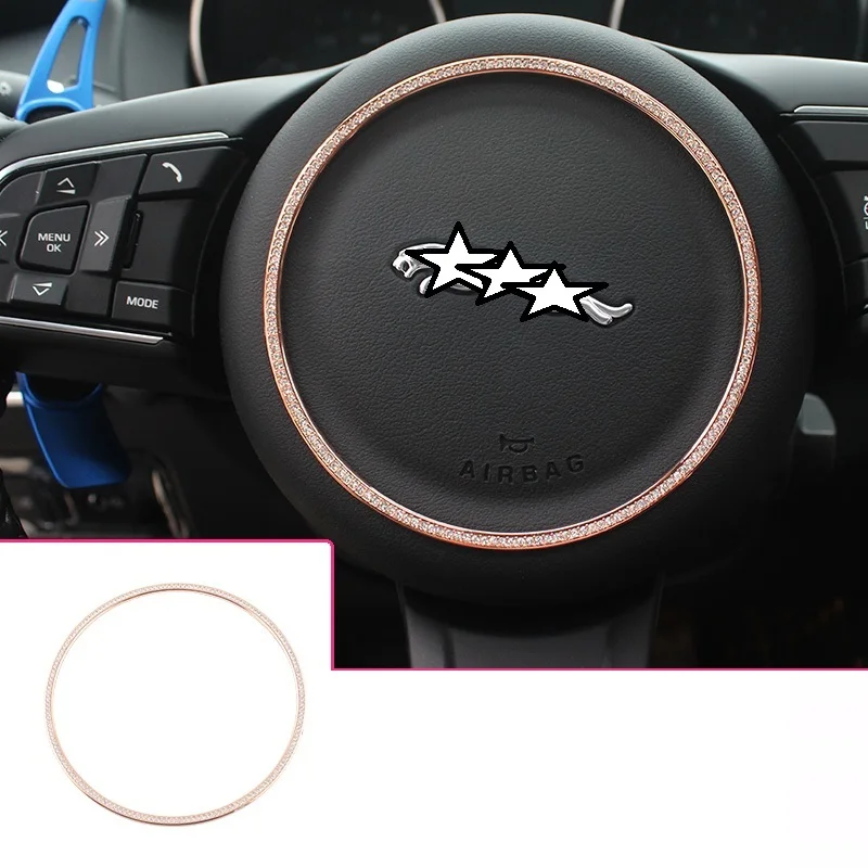 

Car Control System Steering Wheel Interior Durable Automovil Decorative Modification Accessories Trim 18 19 FOR Jaguar F-PACE