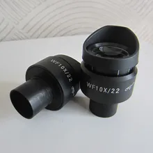 2pcs WF10X/22MM Adjustable Optical High Eyepoint Biological Microscope Eyepiece Lens with Rubber Eye Guards Cups 2pcs WF10X/22MM Adjustable Optical High Eyepoint Biological Microscope Eyepiece Lens with Rubber Eye Guards Cups