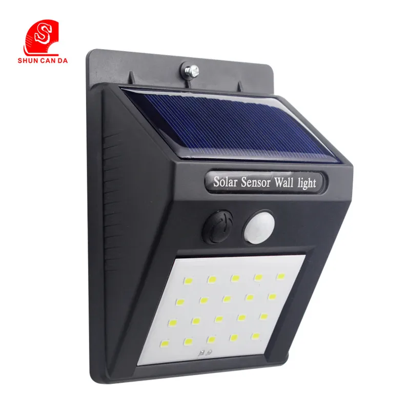 

20 LED Solar lamp 3 Modes outdoor PIR Motion Sensor garden solar light Waterproof LED Wall Light Street Yard Path Security Lamp
