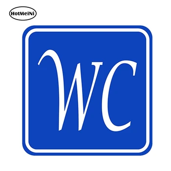 

HotMeiNi Waterproof Car Styling Vinyl Decal 3D Stickers WC Restroom Wall Windshield Art decoration 13cmx13cm
