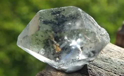 Настоящий алмаз херкимера кварца DT Кристалл подлинный США 2,8g/14ct 18mm ATTUNEMENT