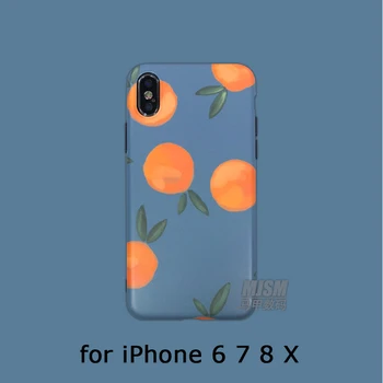 

Limitted Sale Vintage Orange Patterned Case for Apple iPhone X Soft Rubber Silicone Back Cover for iPhone 7/8/6/6s Phone Shell