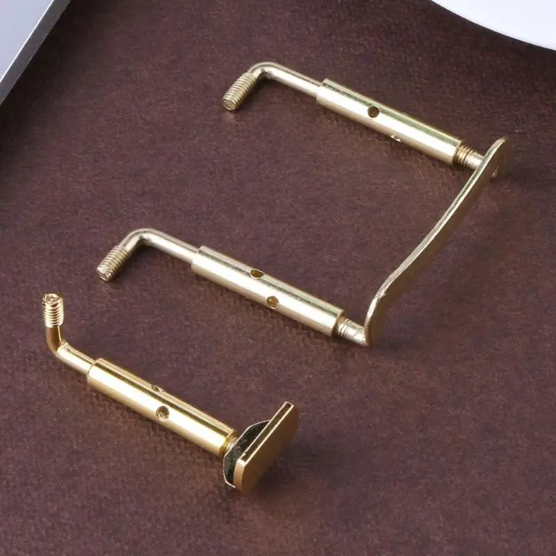 4 pcs الكمان الذقن الراحة Chinrest مطلي المشبك المسمار النيكل الكمان آلات موسيقية الكمان أجزاء الملحقات ل 3/4 4/4 الكمان