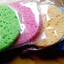 Уход за лицом 80*8 натуральная древесная масса губки, Подушечка для чистки лица для умывания, спонж из целлюлозы, 3000 шт./лот