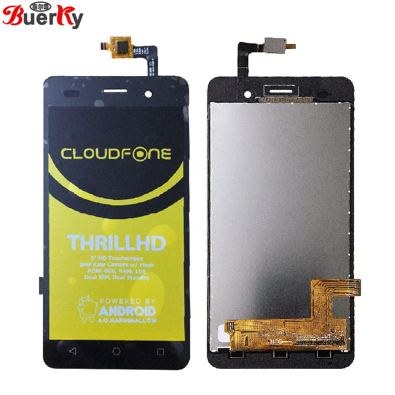 

BKparts 1pcs LCD For 5.0 inch BLU Dash X2 X 2 D110U D110L LCD Display Touch Screen Complete Assembly Digitizer Replacement