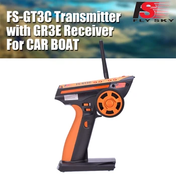 

Original FlySky GT3C FS-GT3C 2.4GHz 3-Channel Transmitter Remote Controller with GR3E Receiver For RC Car Truck Crawler Jeep