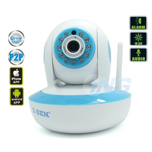  P2P PNP HD 1280x720P Intelligence IP Camera Wireless Network Wifi Security Camera H.264 IR-cut Night Vision PTZ CCTV Camera 