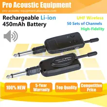 Беспроводная электрическая гитара бас пианино скрипка клавиатура микрофон передатчик приемник аудио кабель линейный выход система