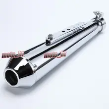 450 мм мотоцикл оцинкованный железный глушитель выхлопные трубы для Harley Винтаж