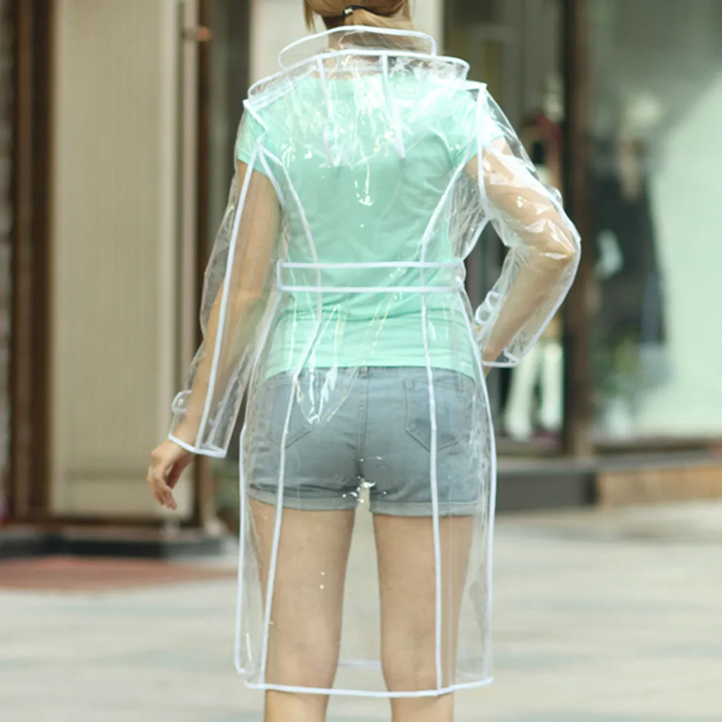 أزياء المرأة المطر سترة في الهواء الطلق حزام للماء يندبروف معطف أبلى مقنعين حزام ملابس ضد المطر واقية chamarras دي موهير