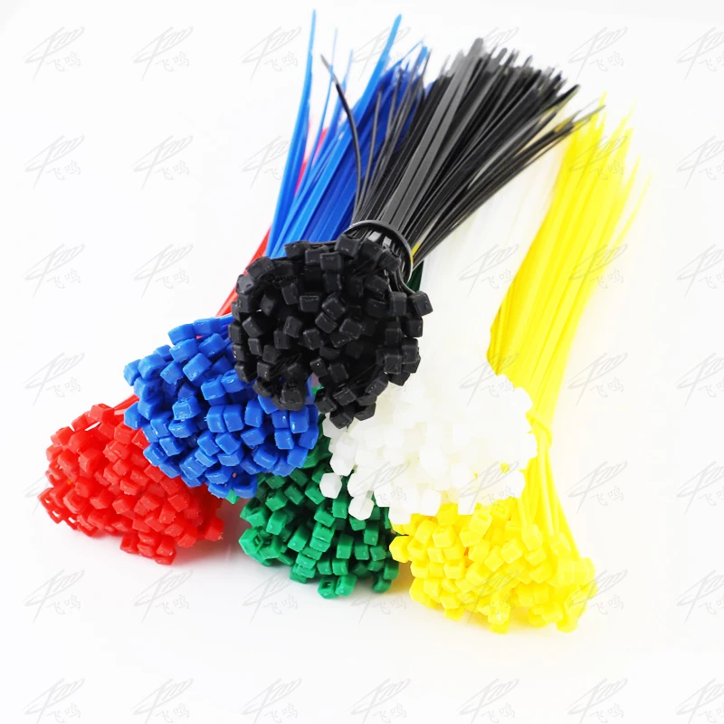4*150mm Self-Locking Nylon Cable Ties 100Pcs/Pack Colorful Cable Zip Tie Loop Ties For Wires Tidy And Sort Colours
