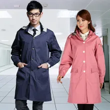 

INSAHO electromagnetic wave radiation protection suits double lab coat uniform coat silver fiber SHD003 men and women