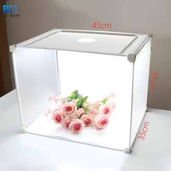 

[Tabletop Shooting] Mini LED Softbox 45*35*35cm Photo Studio Box Portable Photography Light Tabletop Shooting