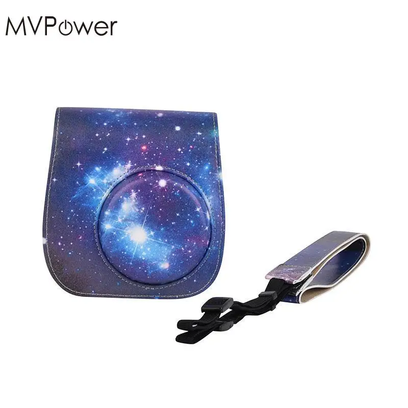 MVpower Retro PU Leather Starry Sky Shoulder Bag Case For Fuji Instax Mini 8 Portable Camera Bags Cases Accessories camera : image MVpower Retro PU Leather Starry Sky Shoulder Bag Case For Fuji Instax Mini 8 Portable Camera Bags Cases Accessories camera