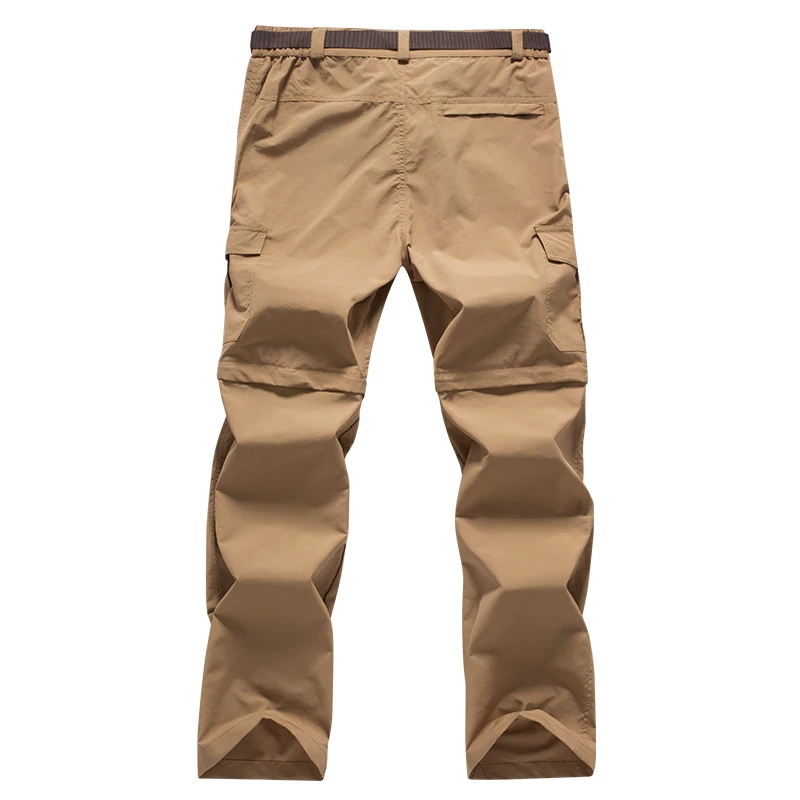 Hiking Pants Outdoor Men Tactical Lightweight Zip Off Quick Drying Stretch Convertible Cargo