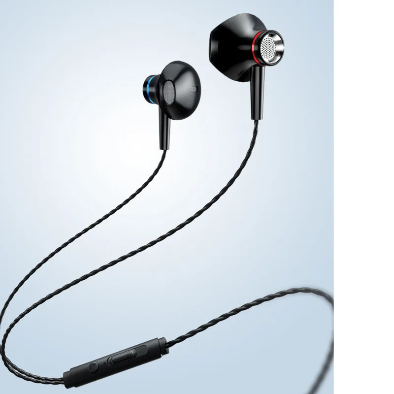 

3.5MM Stereo Wired In-ear Earplugs Earphones With Mic Sports Noise Reduction Earbuds Headset For Xiaomi Huawei Eh*