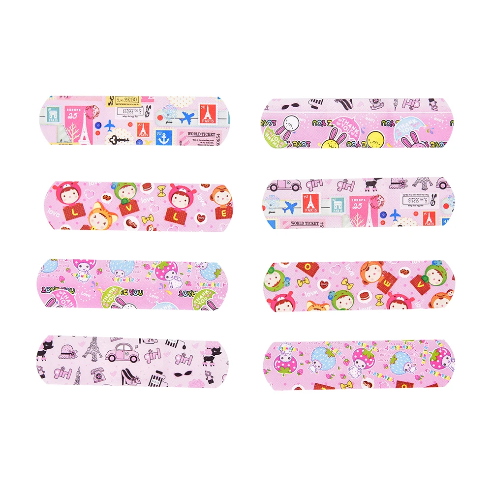 

50Pcs Cute Cartoon Band Aid Waterproof Breathable Aid Hemostasis Adhesive Bandages First Aid Emergency Kit For Kids Children