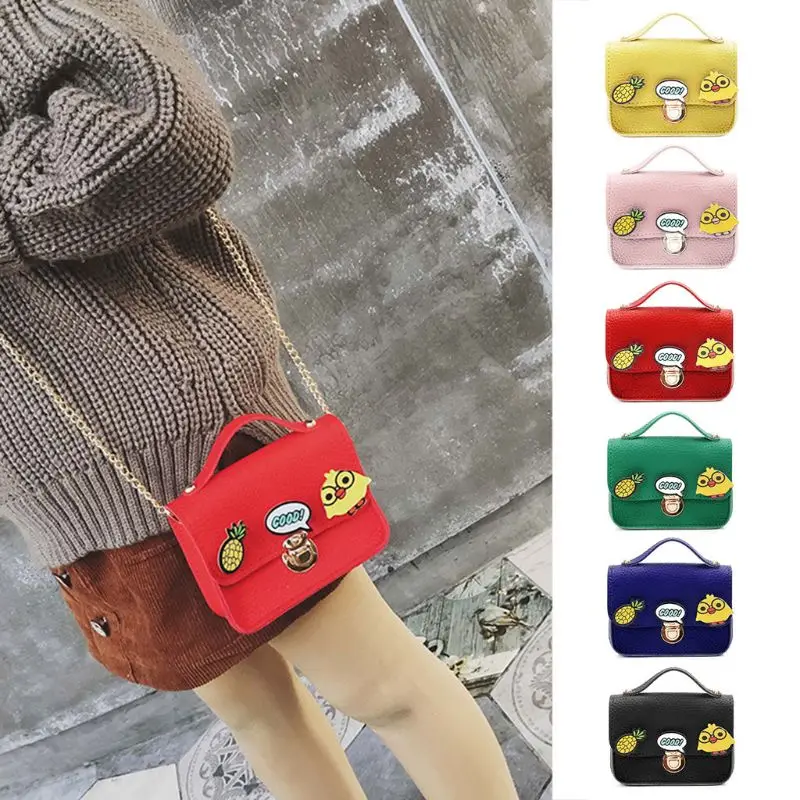 

NoEnName_Null Fashion Synthetic Leather Handbag Small Coin Purses Shoulder Bag Polyester Crossbody For Children Kids Girls