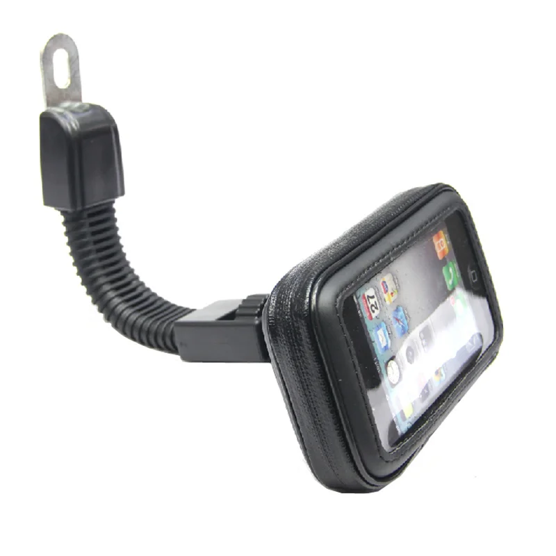 Motorcycle Phone Holder Rearview Mirror Mount Mobile Phone Holder Waterproof Case Bag for iphone 6 6S