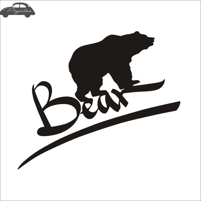 Bear Sticker Bear Decal Car Posters Vinyl Wall Decals Pegatina Decor Mural Wild Animal Sticker 719