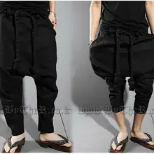 27-44 Для мужчин одежда GD стилист Модные мужские штаны-шаровары Брюки повседневные льняные Штаны Большие размеры певица костюмы